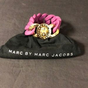 Marc by Marc Jacobs purple&Gold Rub.chain Bracelet